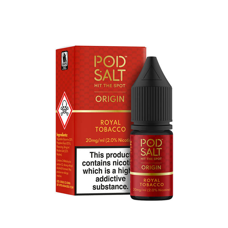 Pod Salt Origin Royal Tobacco 10ml Nic Salt E-Liquid