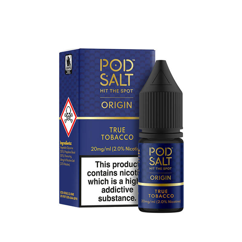 Pod Salt Origin True Tobacco 10ml Nic Salt E-Liquid