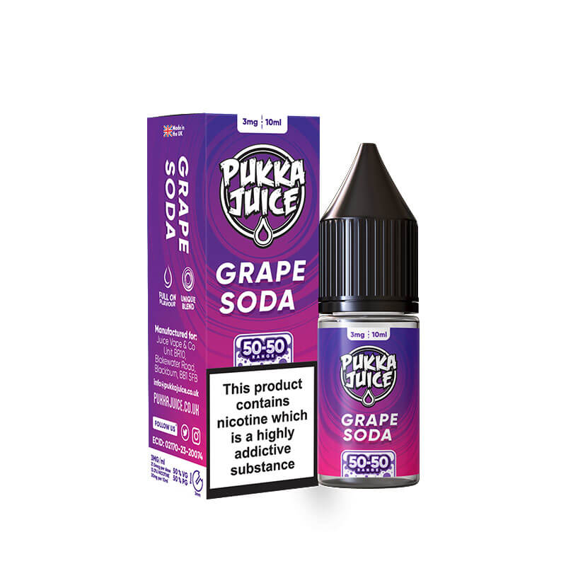 Pukka Juice Grape Soda 10ml 50/50 E-Liquid