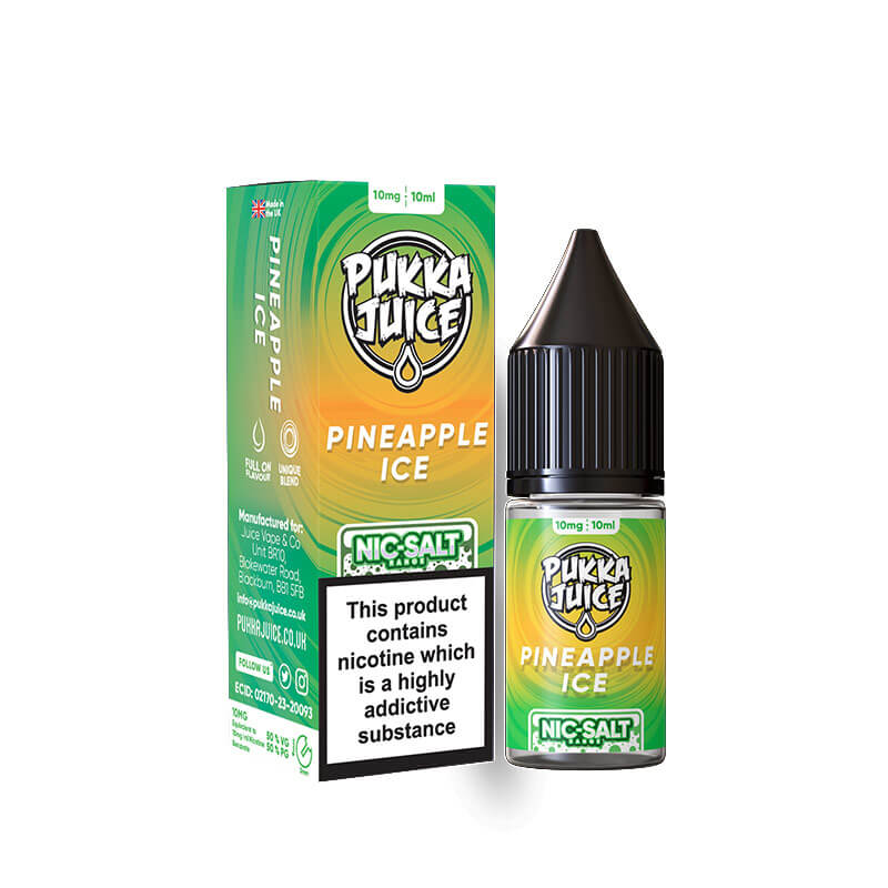 Pukka Juice Pineapple Ice 10ml Nic Salt E-liquid