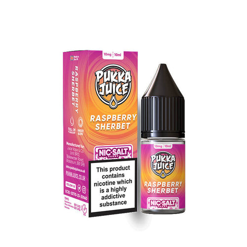 Pukka Juice Raspberry Sherbet 10ml Nic Salt E-liquid