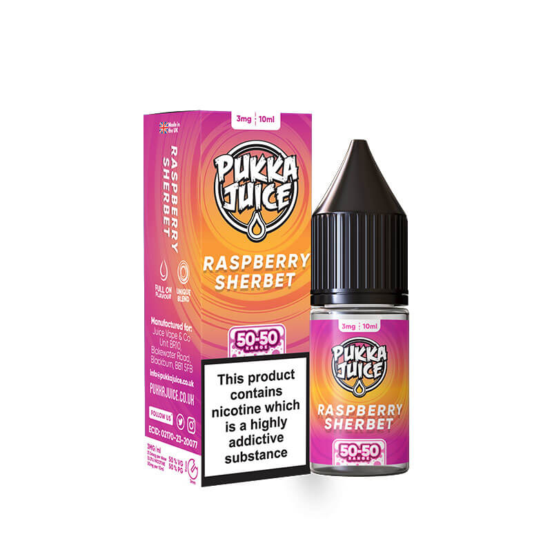 Pukka Juice Raspberry Sherbet 10ml 50/50 E-Liquid