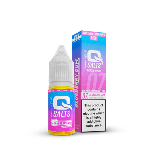 QSalts Blueberry Gum 10ml Nic Salt E-Liquid