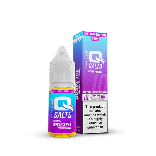 QSalts Grape Ice 10ml Nic Salt E-Liquid