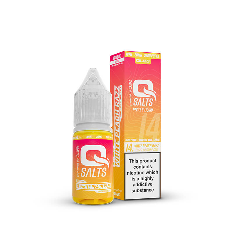 QSalts White Peach Razz 10ml Nic Salt E-Liquid