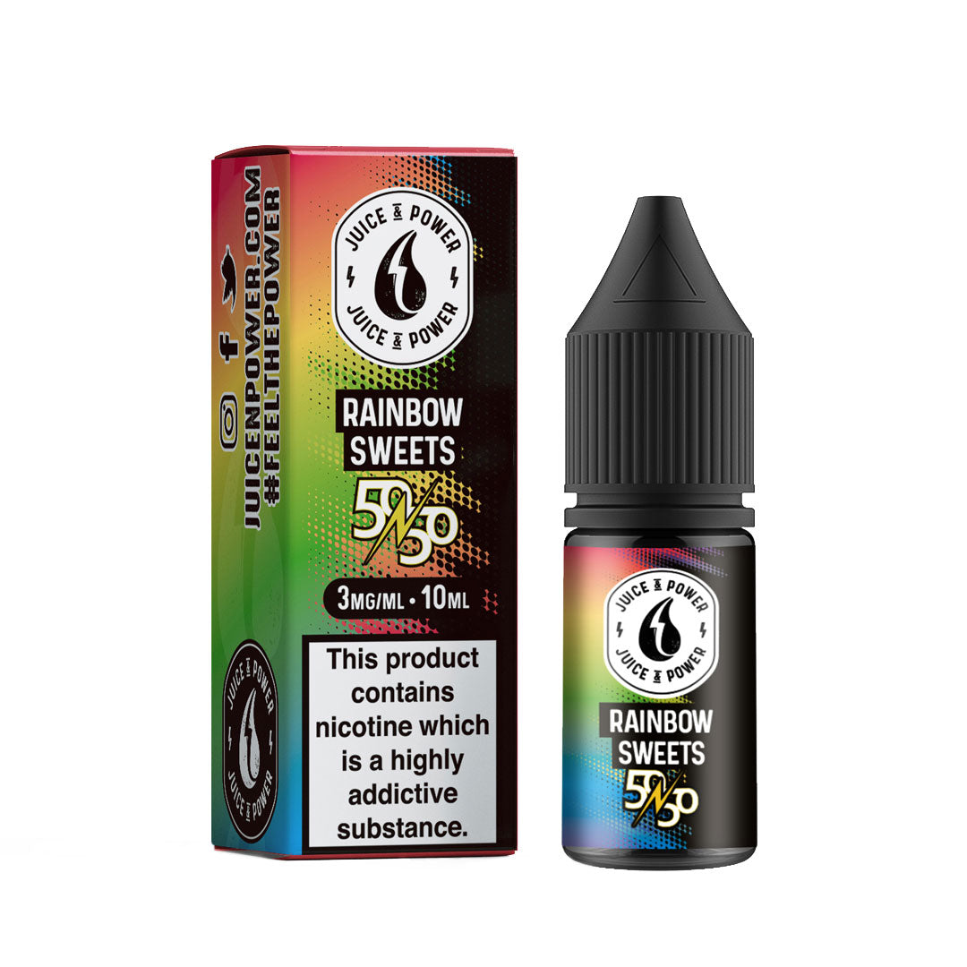 Juice N Power Rainbow Sweets 50/50 E-Liquid