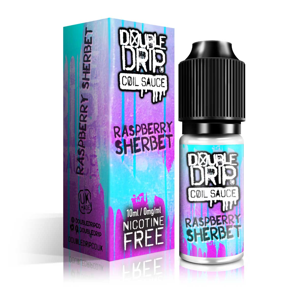 Double Drip Raspberry Sherbet E-Liquid 10ml - 0mg