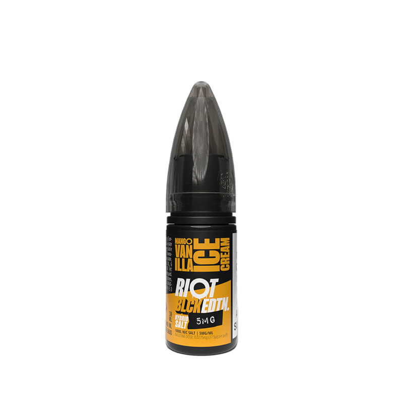 Riot Squad BLCK EDTN Mango Vanilla Ice Cream Nic Salt E-Liquid