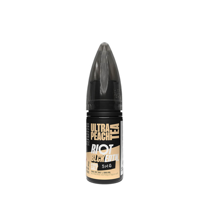 Riot Squad BLCK EDTN Ultra Peach Tea Nic Salt E-Liquid