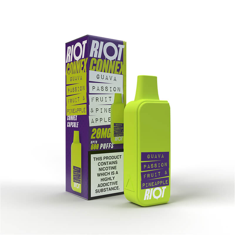 Riot Squad Connex Guava Passionfruit Pineapple Prefilled Vape Pod 20mg - 1PK