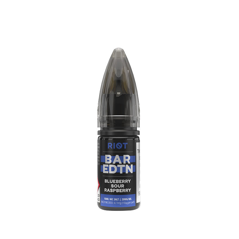 Riot Squad BAR EDTN Blueberry Sour Raspberry 10ml Nic Salt E-Liquid