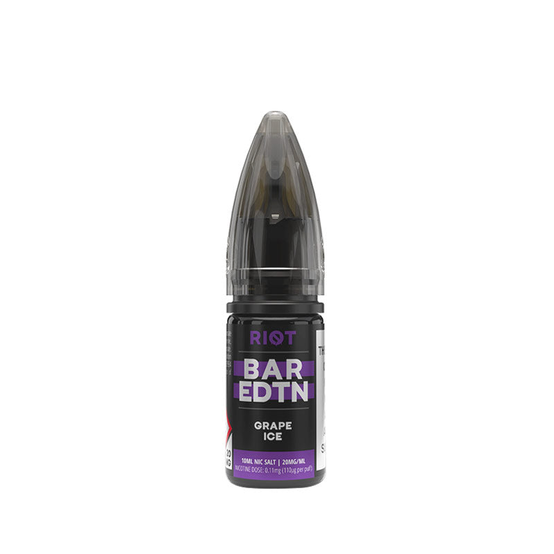 Riot Squad BAR EDTN Grape Ice 10ml Nic Salt E-Liquid