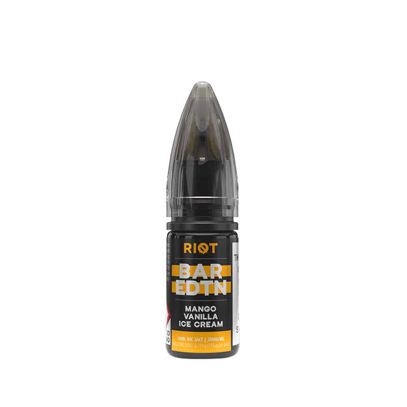 Riot Squad BAR EDTN Mango Vanilla Ice Cream 10ml Nic Salt E-Liquid