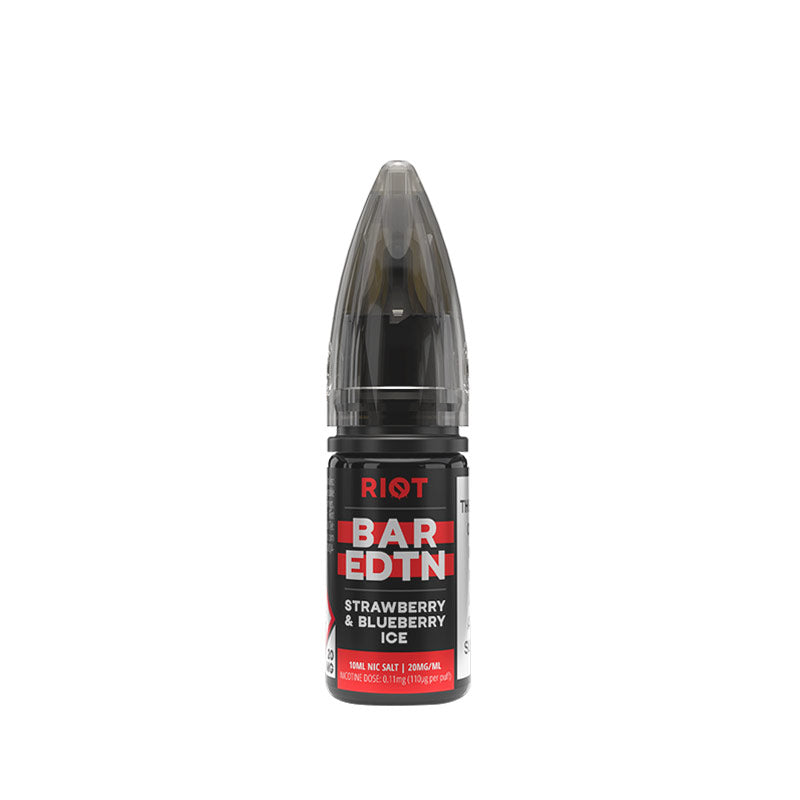 Riot Squad BAR EDTN Strawberry Blueberry Ice 10ml Nic Salt E-Liquid