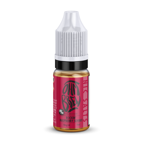 Ohm Brew Rockin Raspberry Sorbet 50/50 Nic Salt E-Liquid