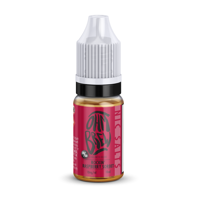 Ohm Brew Rockin Raspberry Sorbet 50/50 Nic Salt E-Liquid