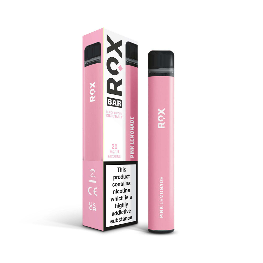 ROX Bar Pink Lemonade Disposable Vape 20mg