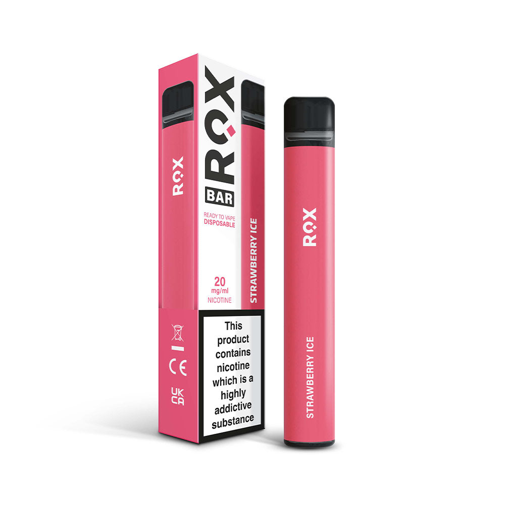 ROX Bar Strawberry Ice Disposable Vape 20mg