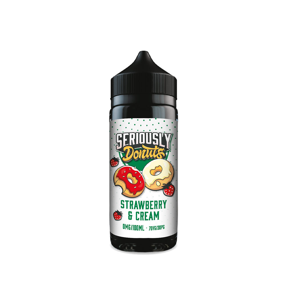 Doozy Vape Co Seriously Donuts Strawberry & Cream 100ml Shortfill E-Liquid