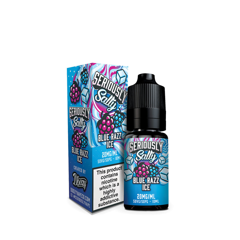 Doozy Vape Co Seriously Salty Blue Razz Ice Nic Salt E-Liquid