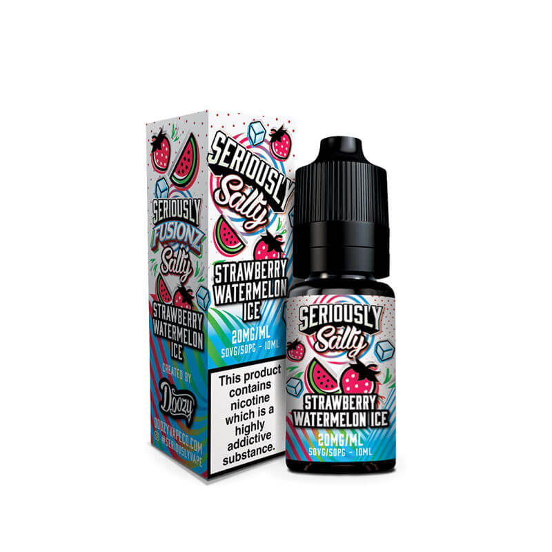 Doozy Vape Co Seriously Fusionz Salty Strawberry Watermelon Ice 10ml Nic Salt E-Liquid