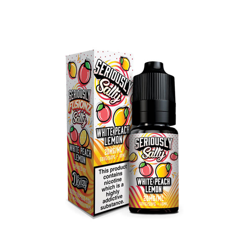 Doozy Vape Co Seriously Fusionz Salty White Peach Lemon 10ml Nic Salt E-Liquid