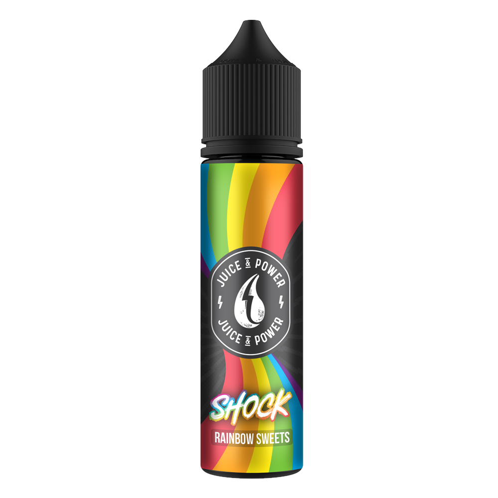 Juice N Power Shock Rainbow Sweets 50ml Shortfill E-Liquid