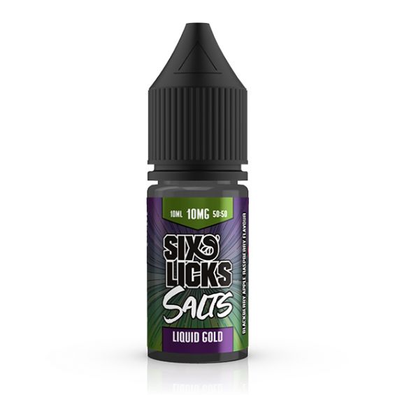 Liquid Gold Nic Salt E-Liquid by Six Licks