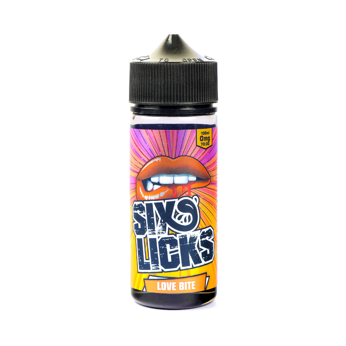 Six Licks Love Bite E-Liquid Short Fill 100ml