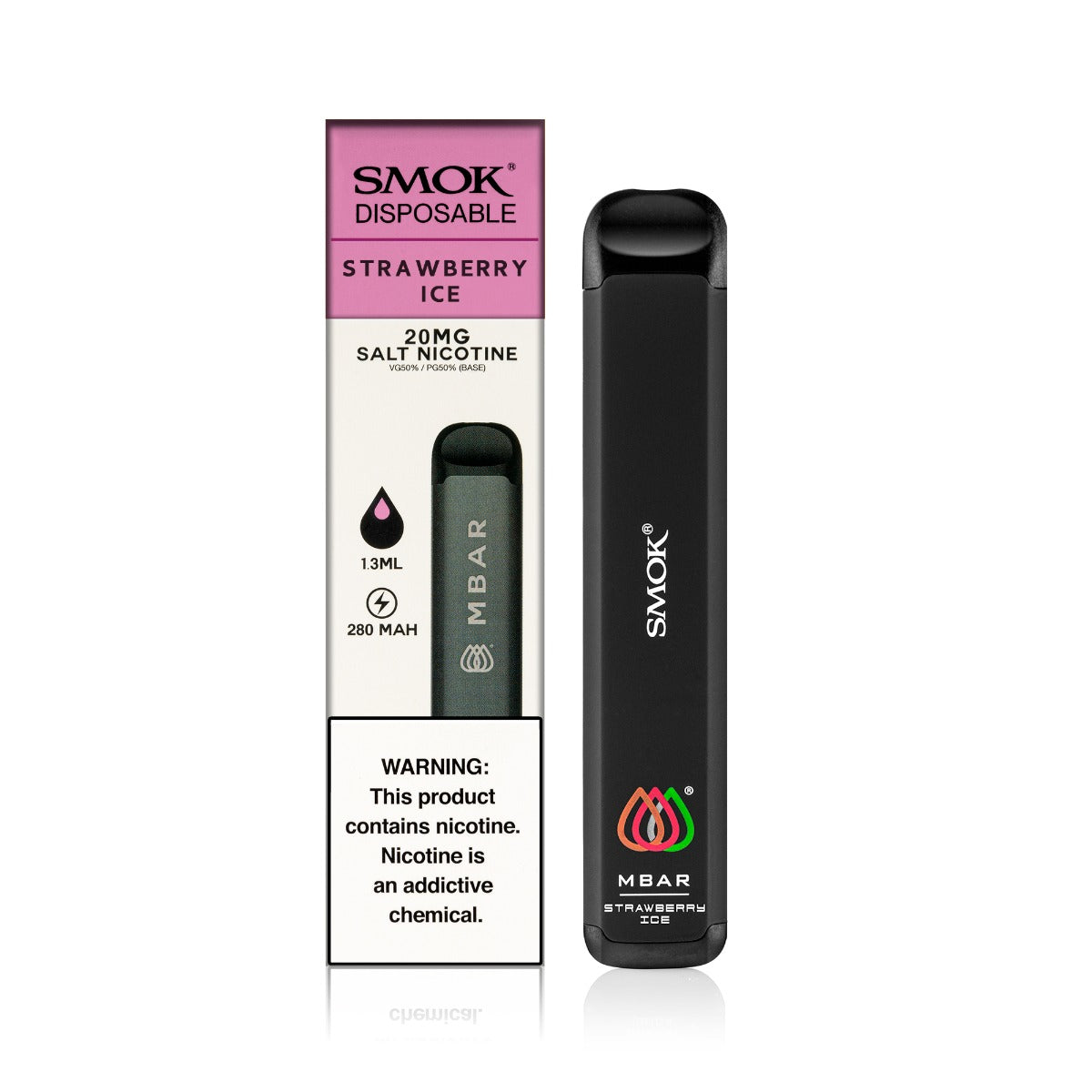 SMOK MBar Strawberry Ice Disposable 1.3ml 20mg