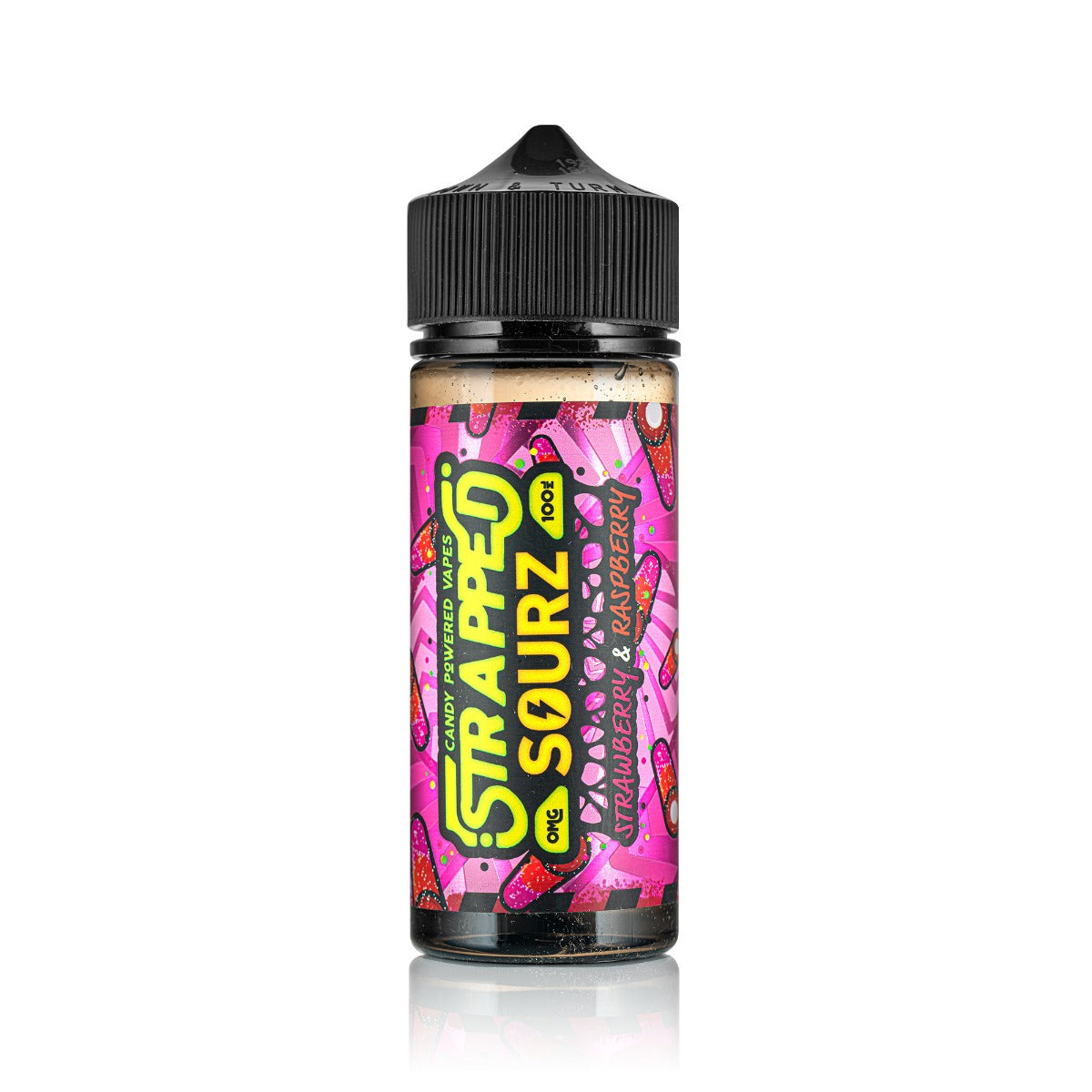 Strapped Sourz Strawberry & Raspberry 100ml Shortfill E-Liquid