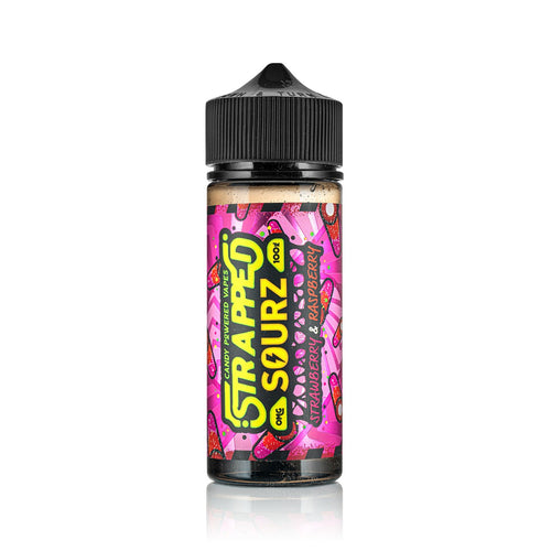 Strapped Sourz Strawberry & Raspberry 100ml Shortfill E-Liquid