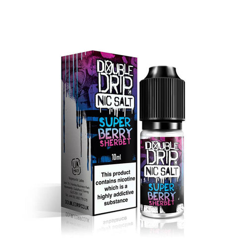 Double Drip Super Berry Sherbet Nic Salts E Liquid 10ml