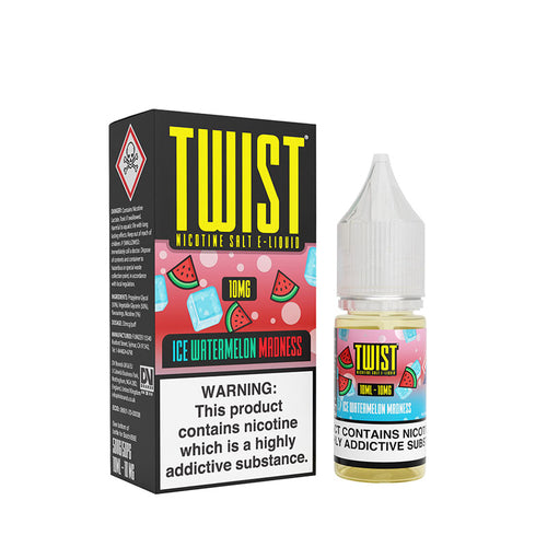 Twist Ice Watermelon Madness 10ml Nic Salt E-Liquid