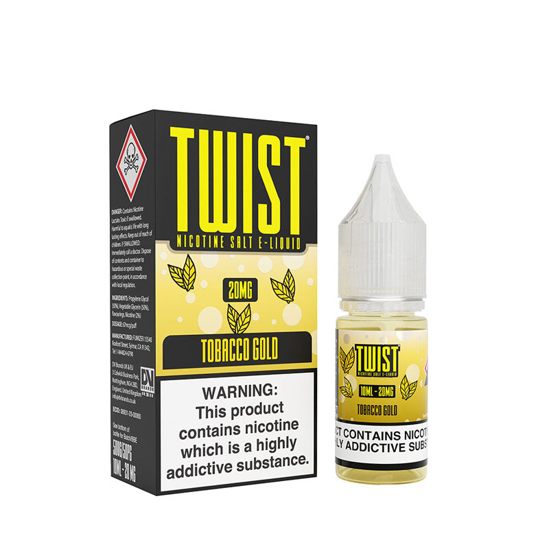 Twist Tobacco Gold 10ml Nic Salt E-Liquid