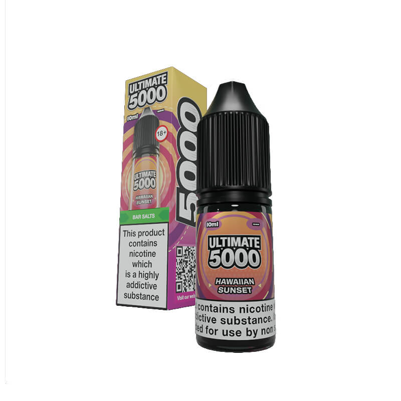 Ultimate 5000 Bar Salt Hawaiian Sunset 10ml E-Liquid By Ultimate Juice