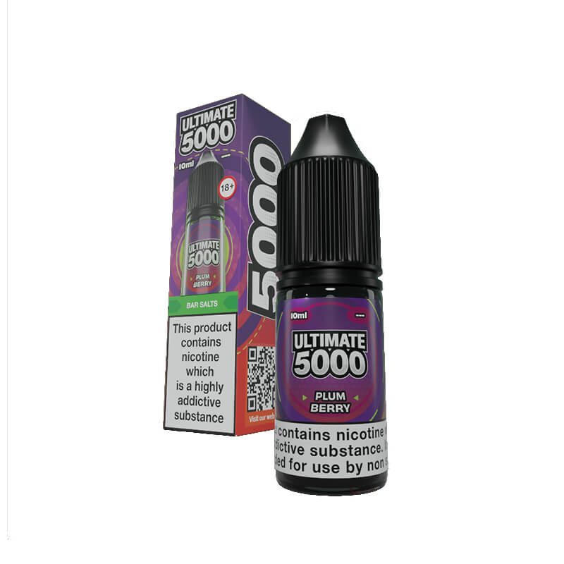 Ultimate 5000 Bar Salt Plum Berry 10ml E-Liquid By Ultimate Juice