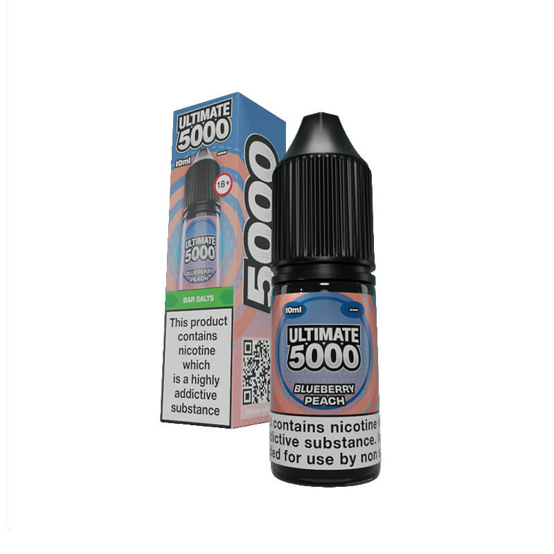 Ultimate 5000 Bar Salt Blueberry Peach 10ml E-Liquid By Ultimate Juice