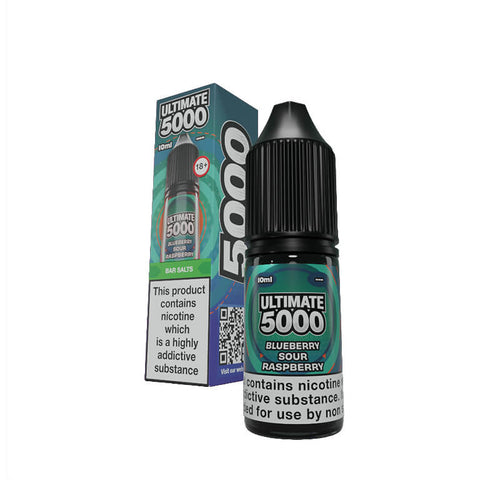 Ultimate 5000 Bar Salt Blueberry Sour Raspberry 10ml E-Liquid By Ultimate Juice