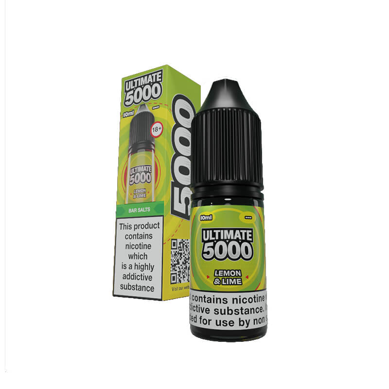 Ultimate 5000 Bar Salt Lemon & Lime 10ml E-Liquid By Ultimate Juice