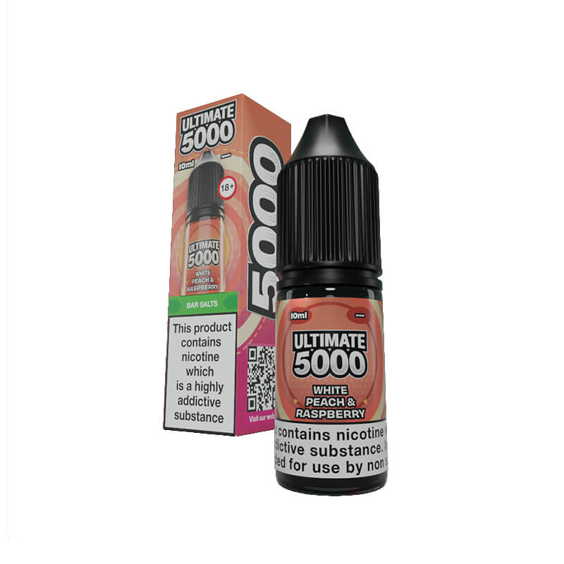 Ultimate 5000 Bar Salt White Peach Raspberry 10ml E-Liquid By Ultimate Juice