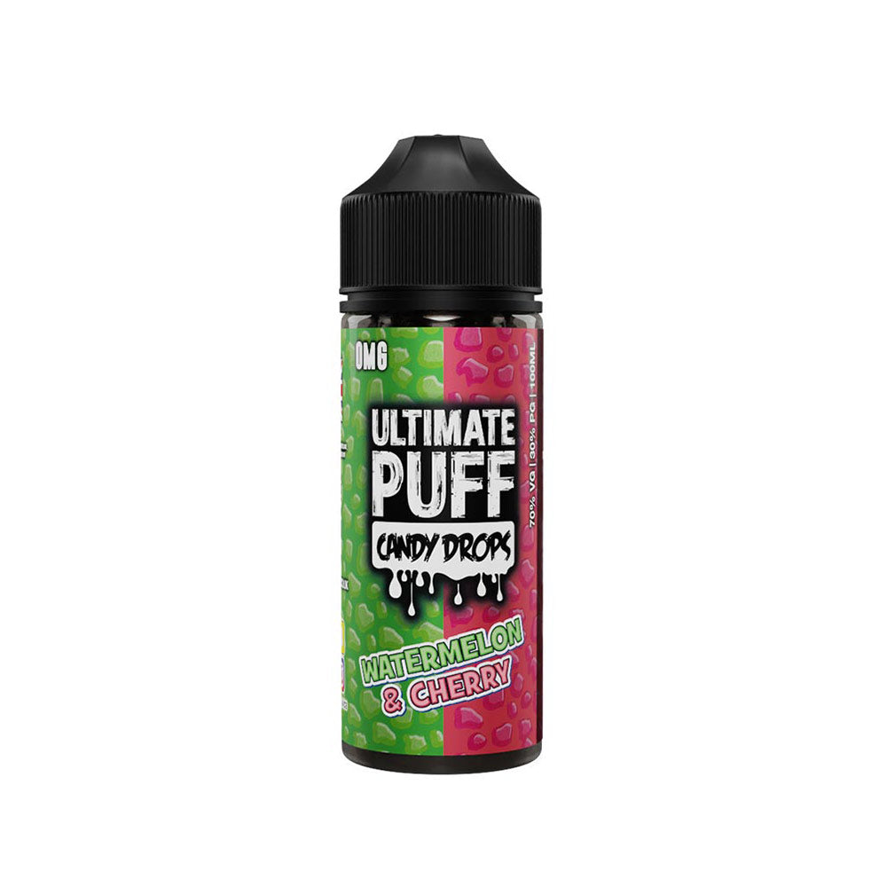 Ultimate Puff Candy Drops Watermelon & Cherry Shortfill 100ml E-Liquid