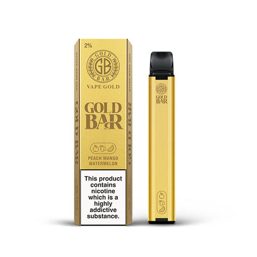 Gold Bar Peach Mango Watermelon  Disposable Vape 20mg