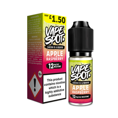 Vape Spot Raspberry & Apple E-Liquid 10ml