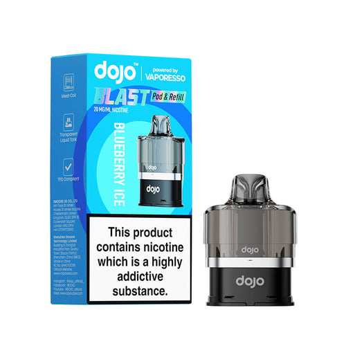 Vaporesso DOJO Blast 6000 Blueberry Ice Prefilled Pod & Refill  - 20mg