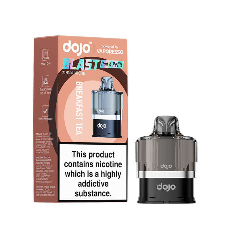 Vaporesso DOJO Blast 6000 Breakfast Tea Prefilled Pod & Refill  - 20mg