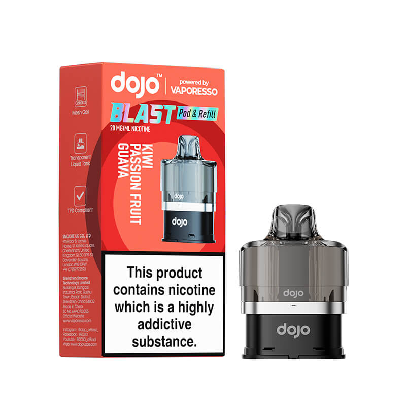 Vaporesso DOJO Blast 6000 Kiwi Passionfruit Guava Prefilled Pod & Refill  - 20mg