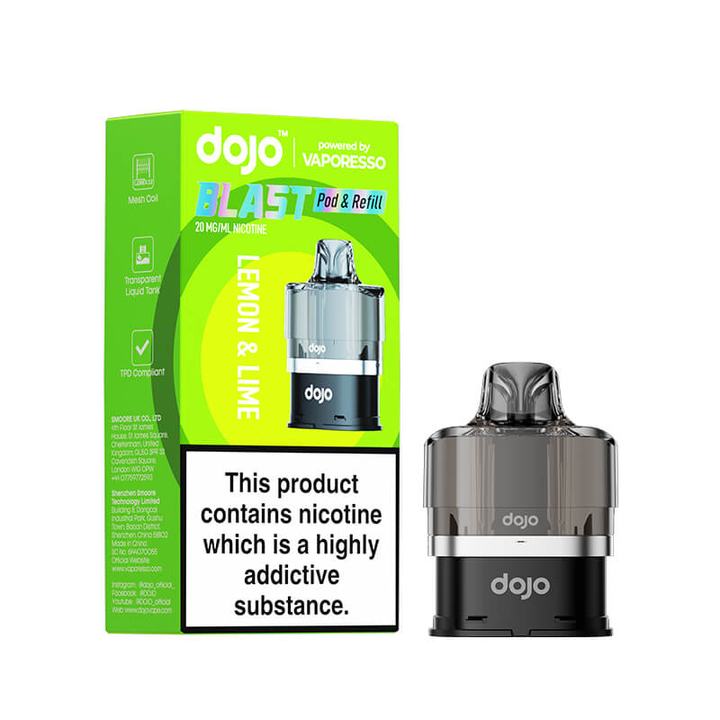 Vaporesso DOJO Blast 6000 Lemon & Lime Prefilled Pod & Refill  - 20mg