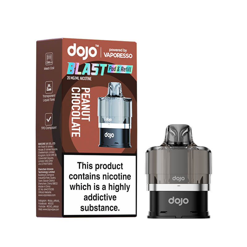 Vaporesso DOJO Blast 6000 Peanut Chocolate Prefilled Pod & Refill  - 20mg