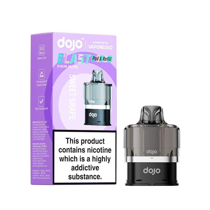 Vaporesso DOJO Blast 6000 Sweet Grape Prefilled Pod & Refill  - 20mg